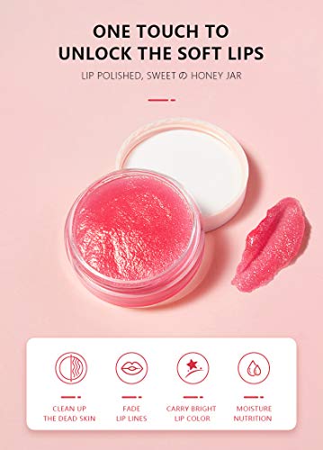 Lip Scrub, (Peach) Lip Scrubs Exfoliator & Moisturizer, Vegan Cruelty-Free Lip Sugar Scrub, Natural Gentle Lip Treatment, Dry Lip Treatment Polish & Lip Exfoliator by Samnyte - Image 6